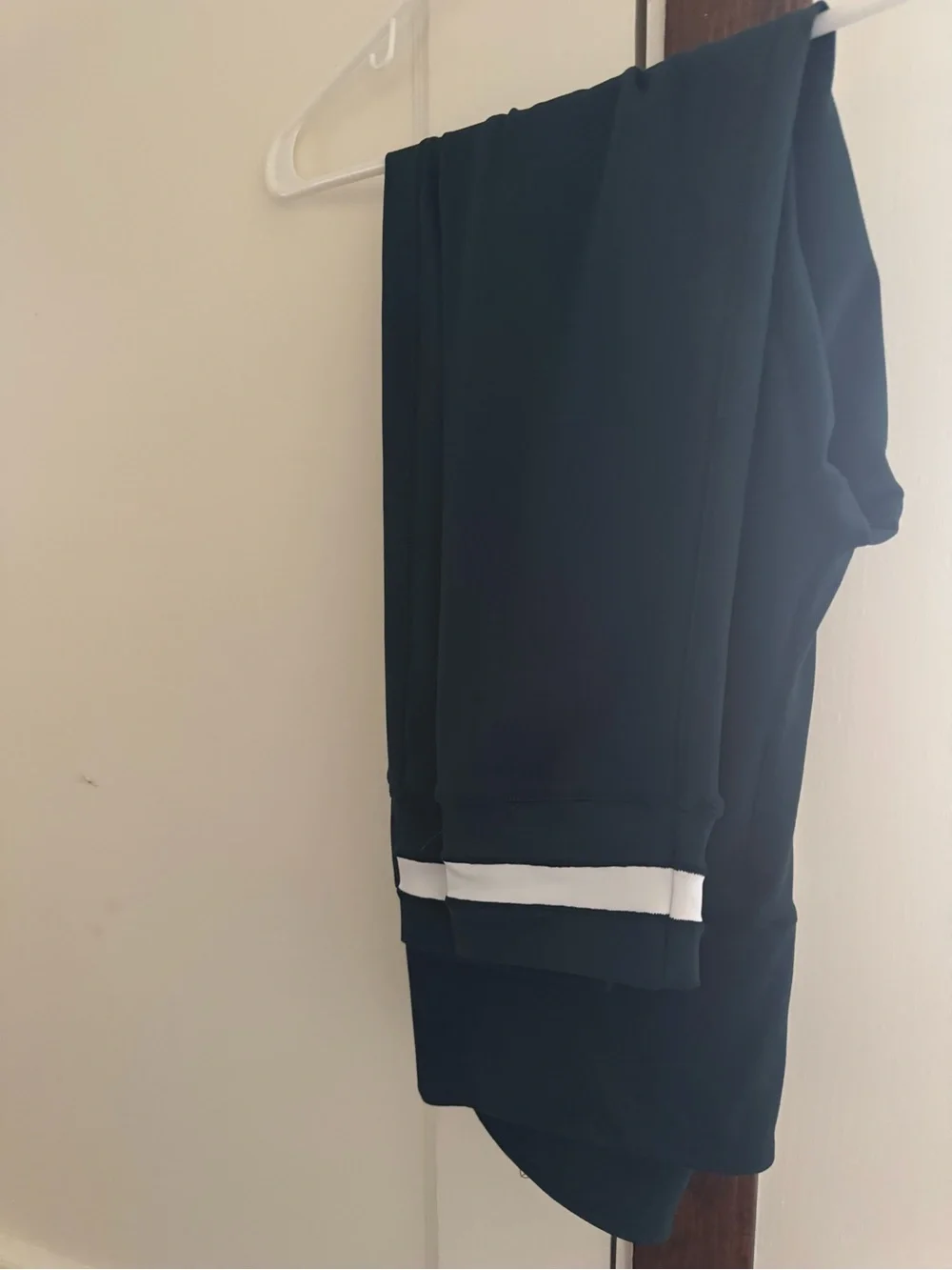 Express green Joggers with White Cuff Stripe